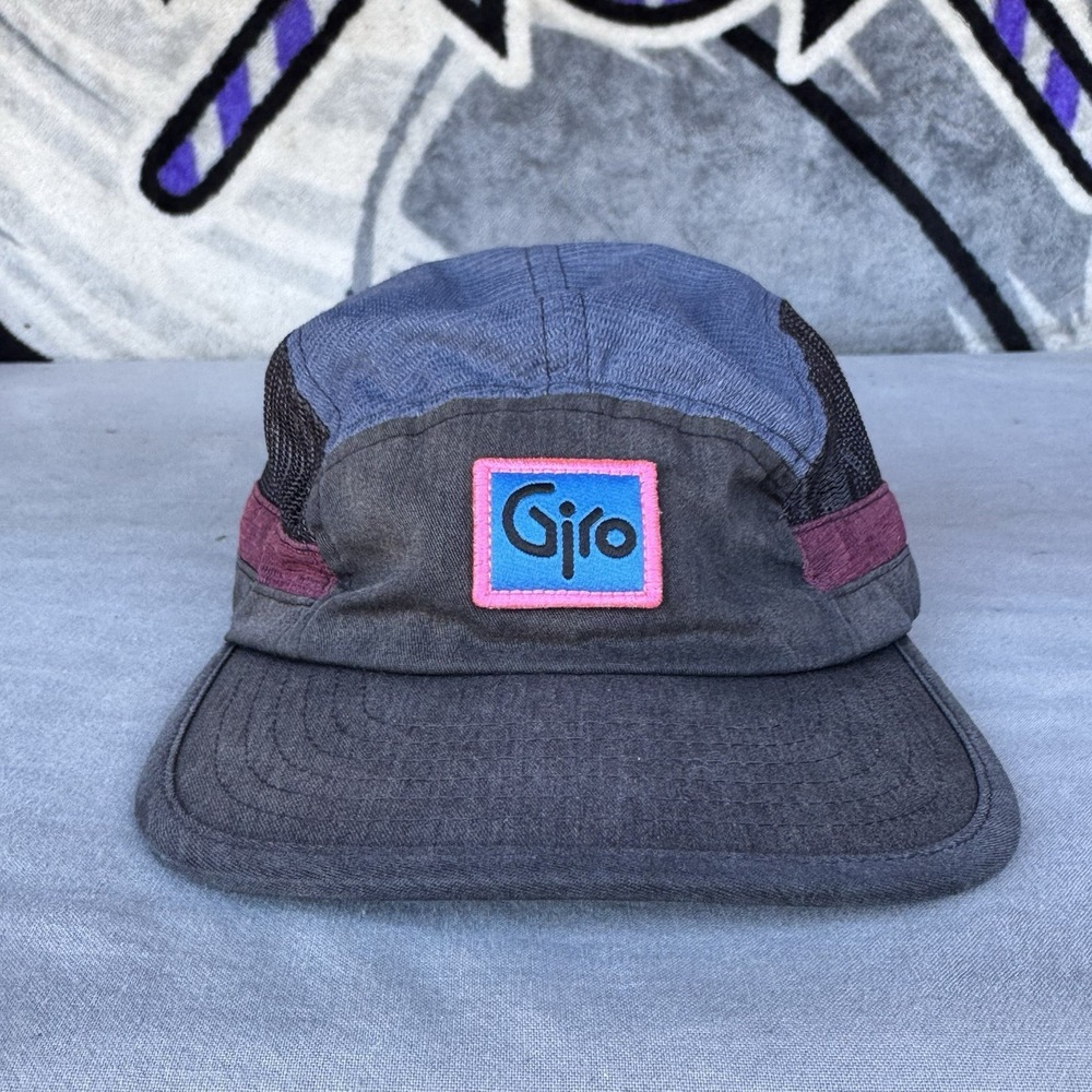 Giro 5 Panel Athletic Cycling Hat Black Pink